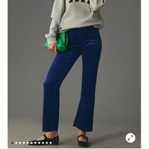 The Yaya Mid-Rise Corduroy Crop Flare Jeans by Pilcro